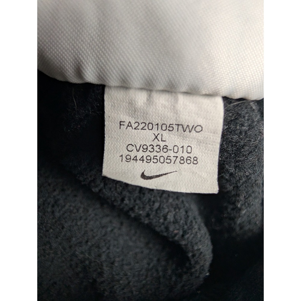Nike Sportswear Hoodie Youth XL Black Club Fleece Pullover Thumbholes CV9336-010 - Picture 9 of 10
